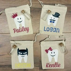 Tooth fairy bag with jar